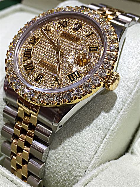 pre owned men's diamond rolex.